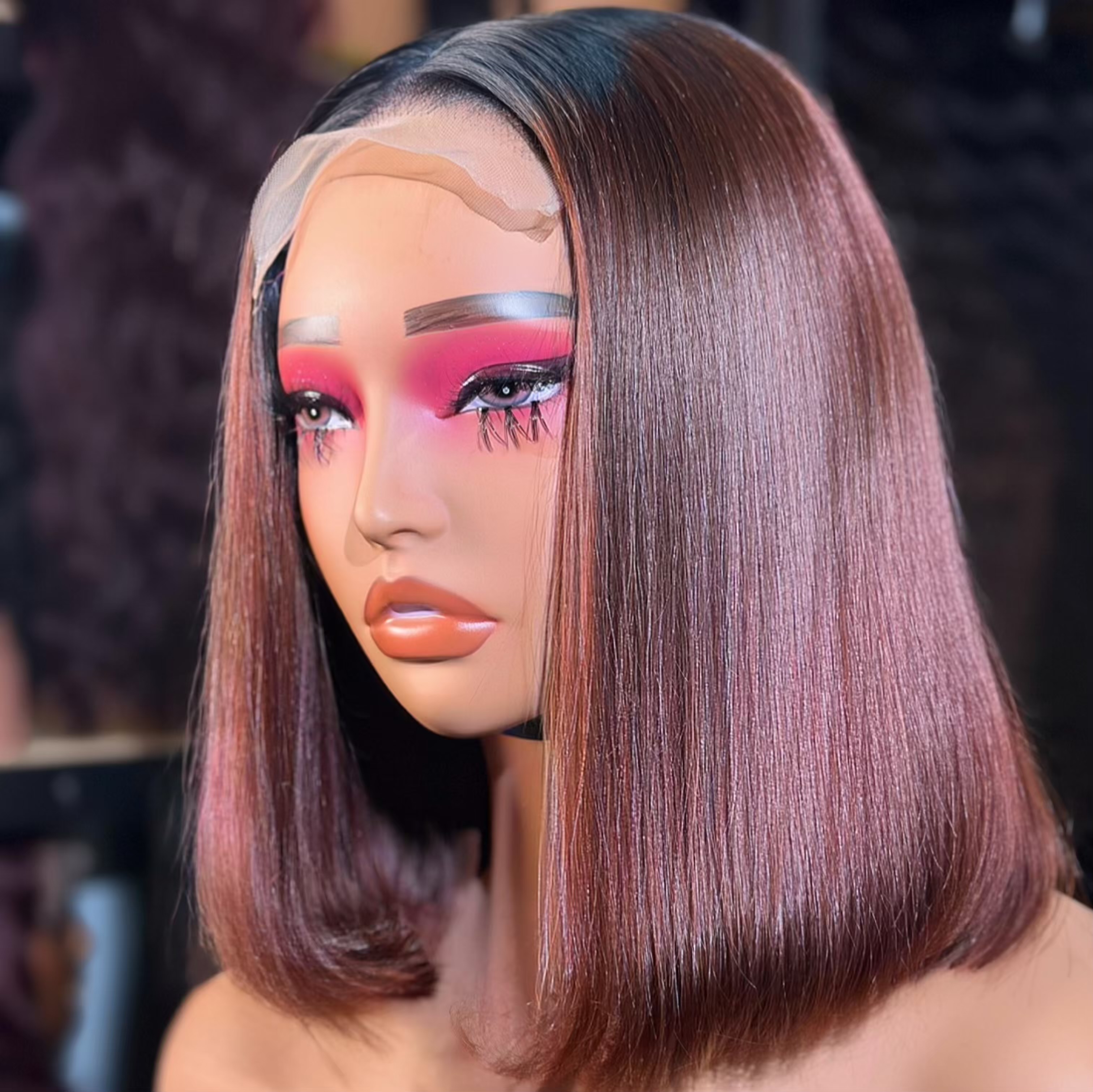 14”  super double drawn bob wig