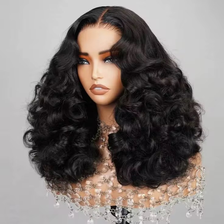 20” natural colour bouncy wig